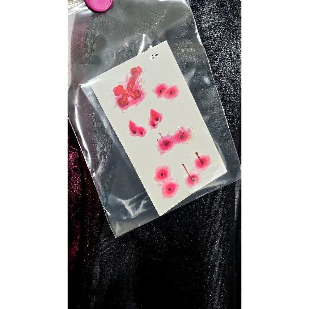 Spirit Halloween Vampire Costume Deluxe Boys 12-14 Cape Fangs Shirt Dracula - Picture 9 of 10